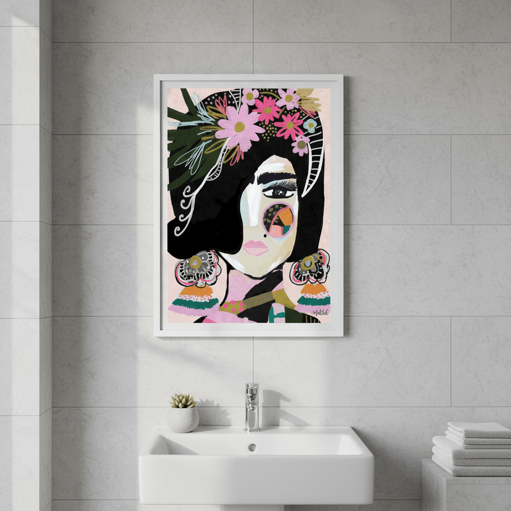 Offbeat Frida by Inkheart Designs wall - art - picture - poster