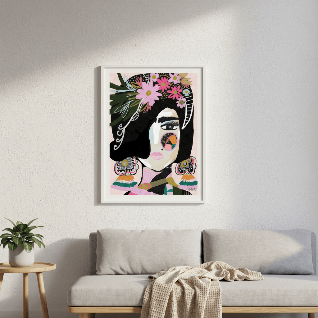 Offbeat Frida by Inkheart Designs wall - art - picture - poster