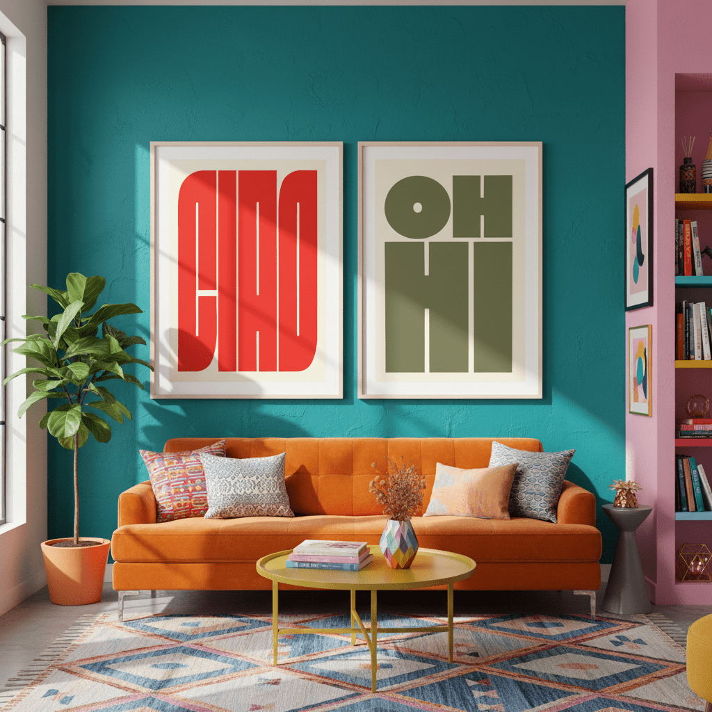 OH HI CIAO Set of 2 Prints wall - art - picture - poster
