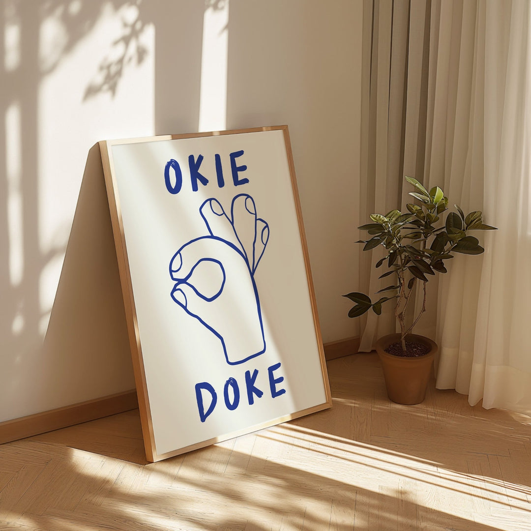 Okie Doke Hand Wall Art - Style My Wall