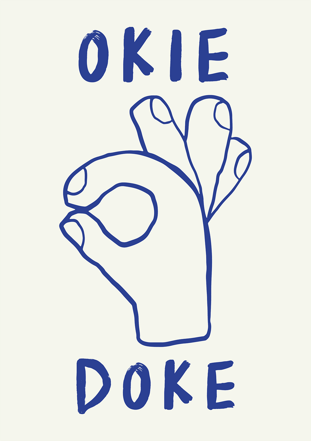 Okie Doke Hand Wall Art - Style My Wall