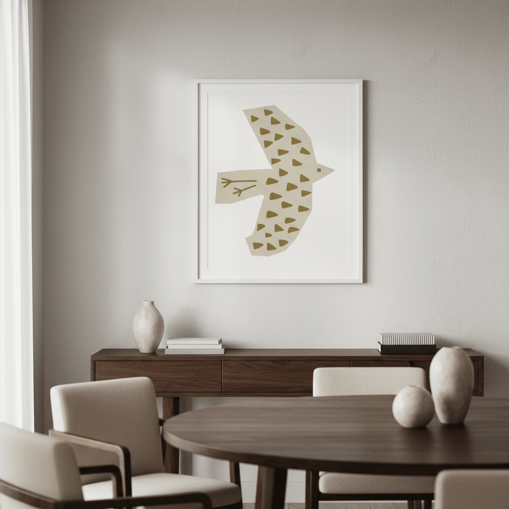 Olive Bird by Silvia Visscher wall - art - picture - poster