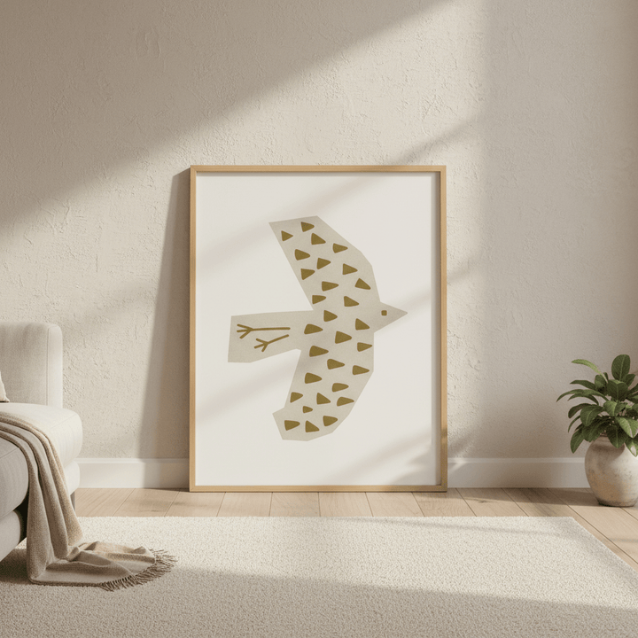 Olive Bird by Silvia Visscher wall - art - picture - poster