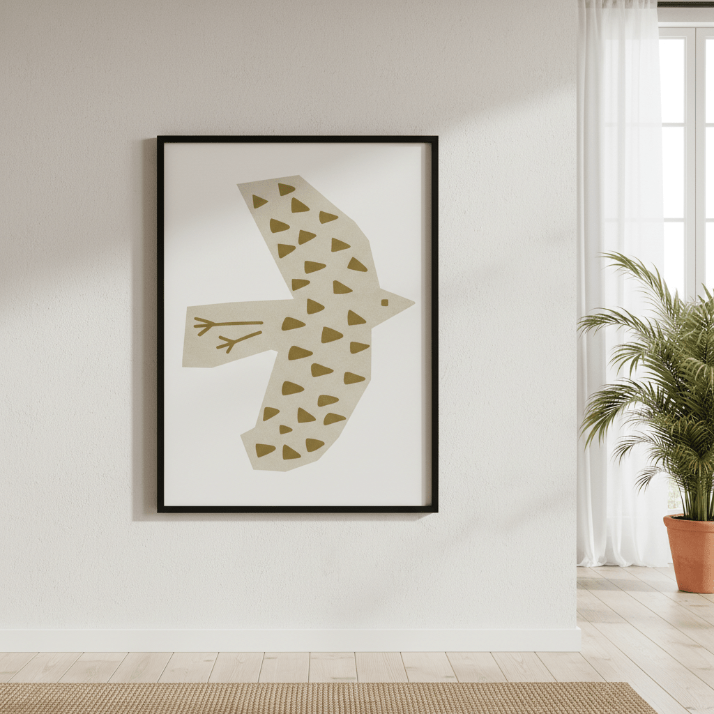 Olive Bird by Silvia Visscher wall - art - picture - poster