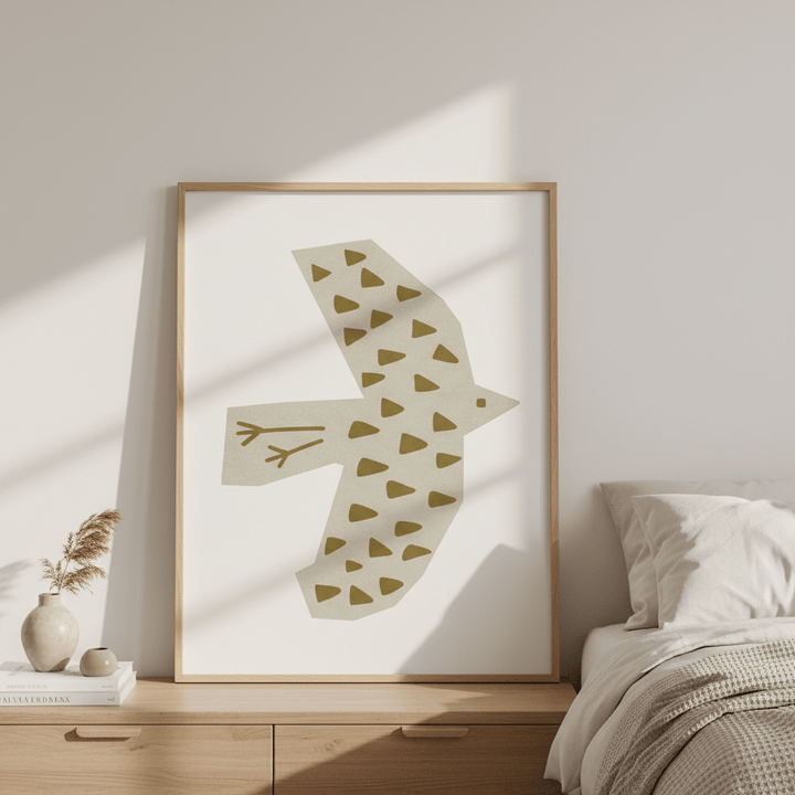 Olive Bird by Silvia Visscher wall - art - picture - poster