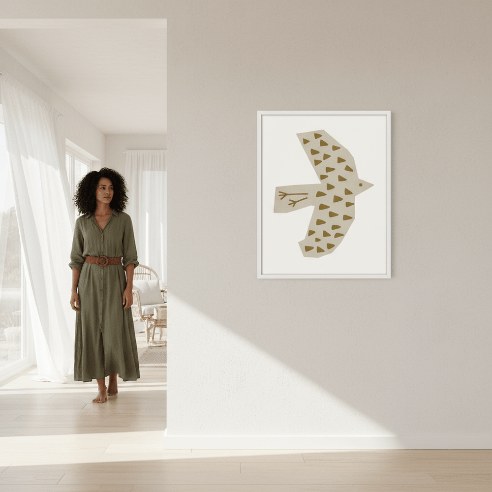 Olive Bird by Silvia Visscher wall - art - picture - poster