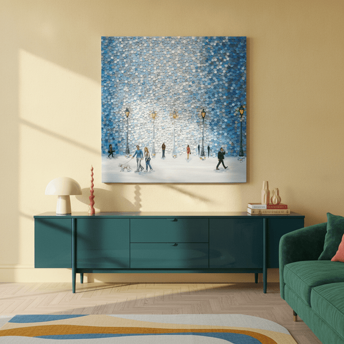 One Beautiful Afternoon By Ekaterina Ermilkina | Canvas Square Print