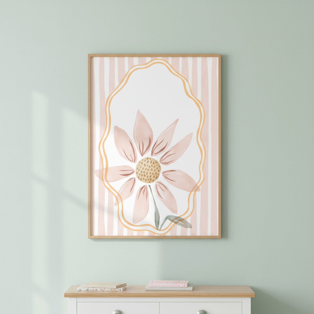 One Daisy Coquette Name by Menina Lisboa wall - art - picture - poster