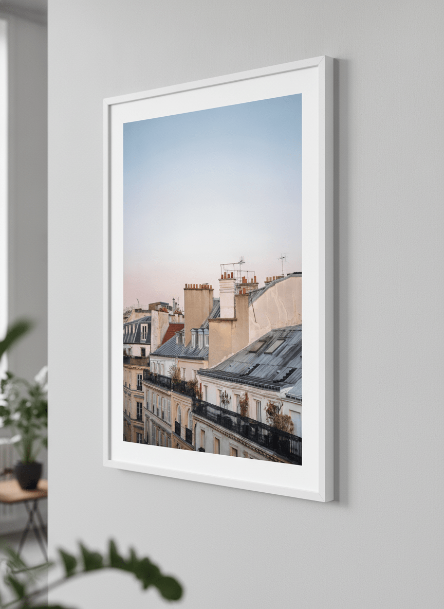 Contemporary wall art featured in a bright modern office workspace