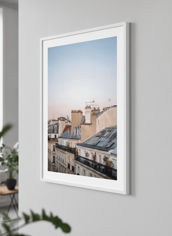 Contemporary wall art featured in a bright modern office workspace