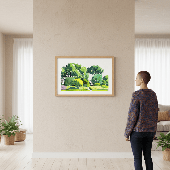 One View of Villa Ephrussi de Rothschild by Wensi Zhai wall - art - picture - poster