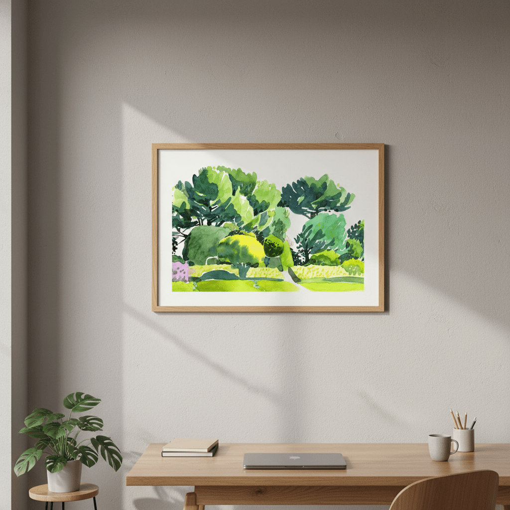 One View of Villa Ephrussi de Rothschild by Wensi Zhai wall - art - picture - poster