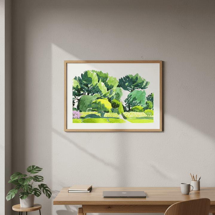 One View of Villa Ephrussi de Rothschild by Wensi Zhai wall - art - picture - poster