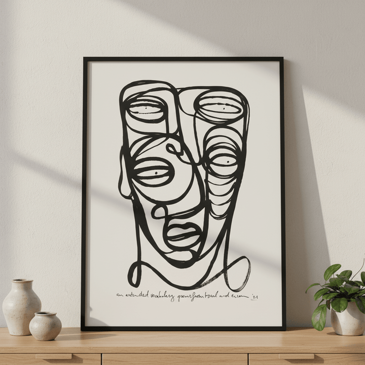 Oneliner by Sven Reubens wall - art - picture - poster