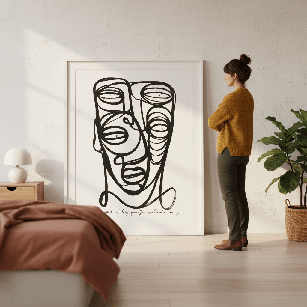 Oneliner by Sven Reubens wall - art - picture - poster