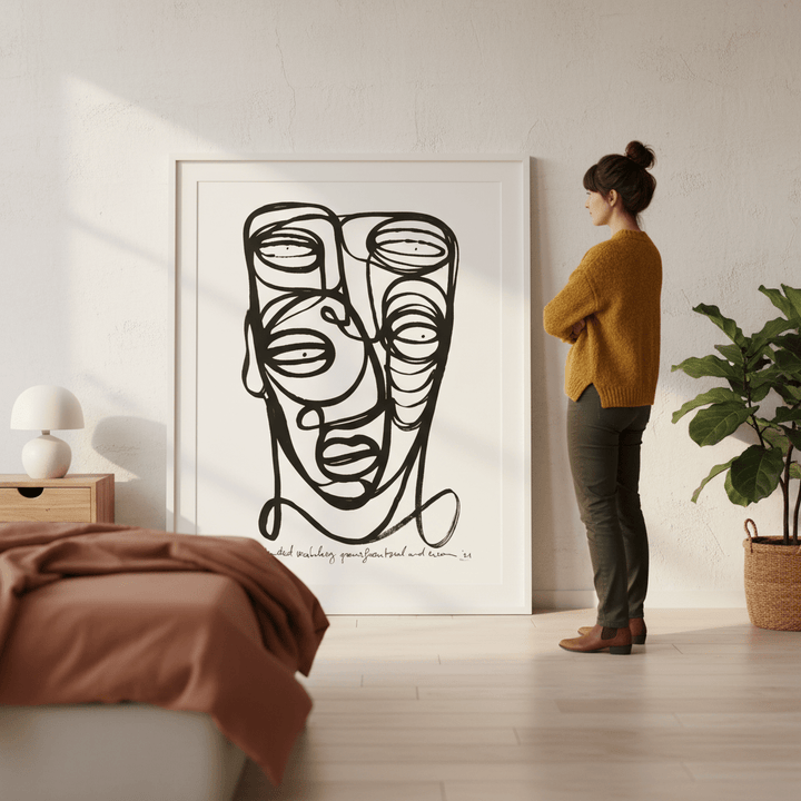 Oneliner by Sven Reubens wall - art - picture - poster