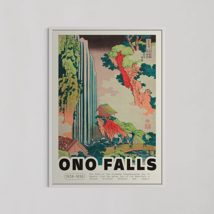 Ono Waterfall on the Kisokaido Wall Art by Katsushika Hokusa - Style My Wall