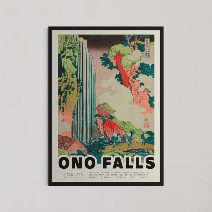 Ono Waterfall on the Kisokaido Wall Art by Katsushika Hokusa - Style My Wall