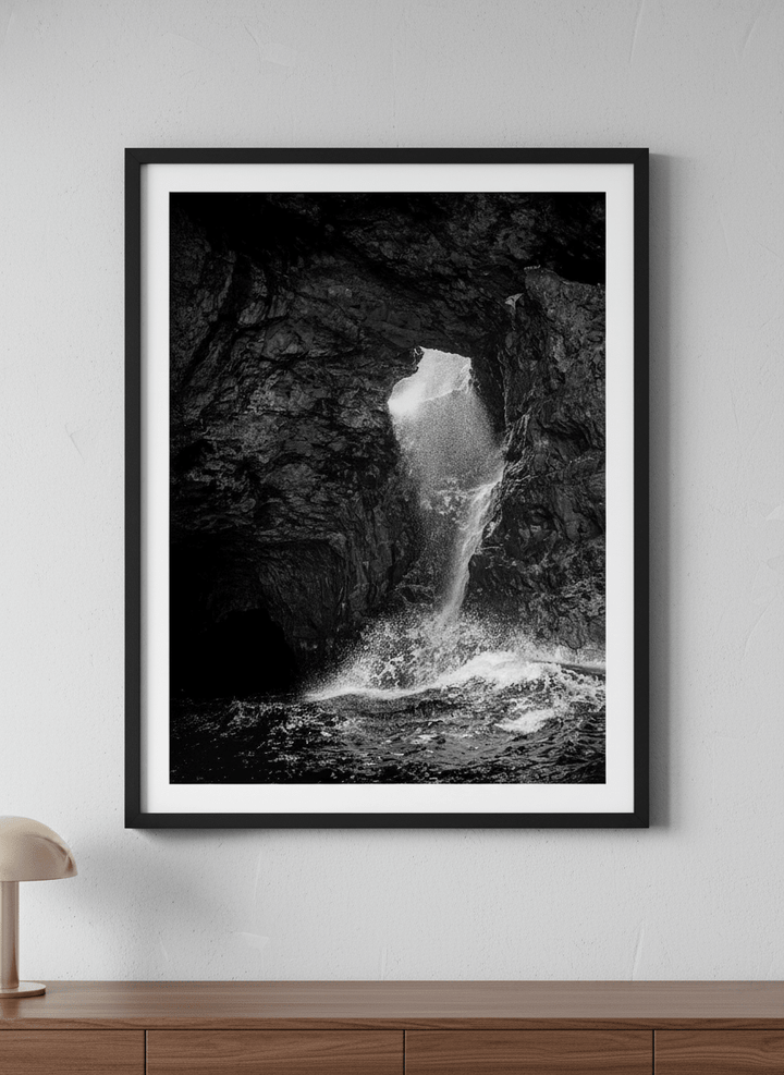 Contemporary wall art featured in a bright modern office workspace
