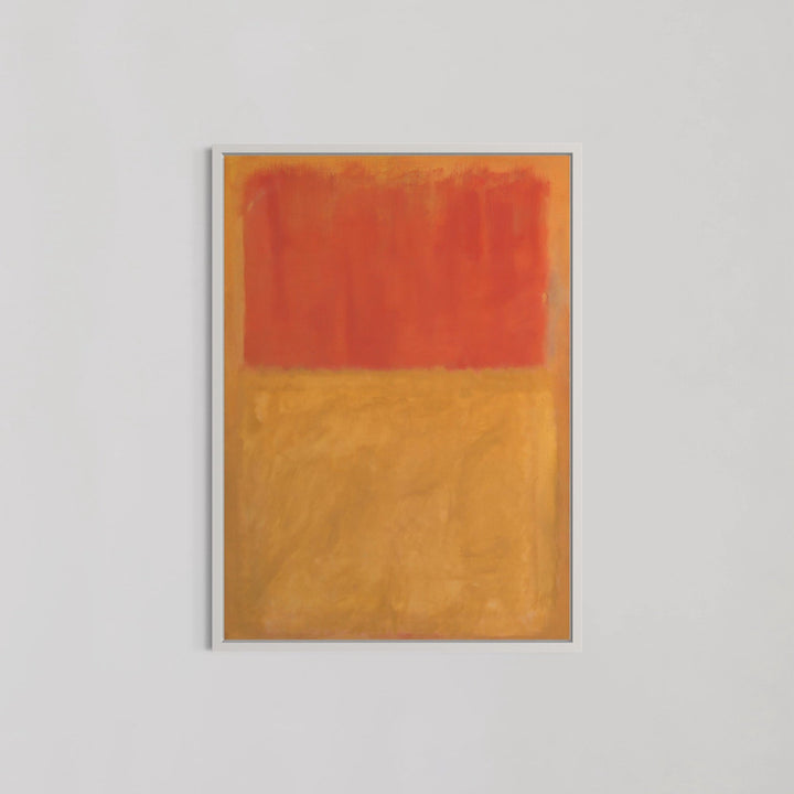 Orange and Tan Abstract Wall Art by Mark Rothko - Style My Wall