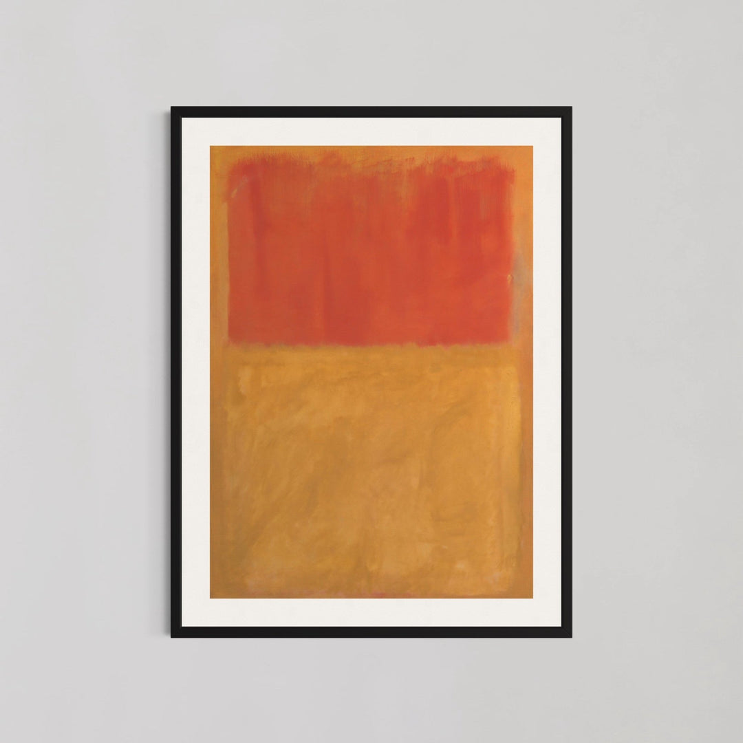 Orange and Tan Abstract Wall Art by Mark Rothko - Style My Wall