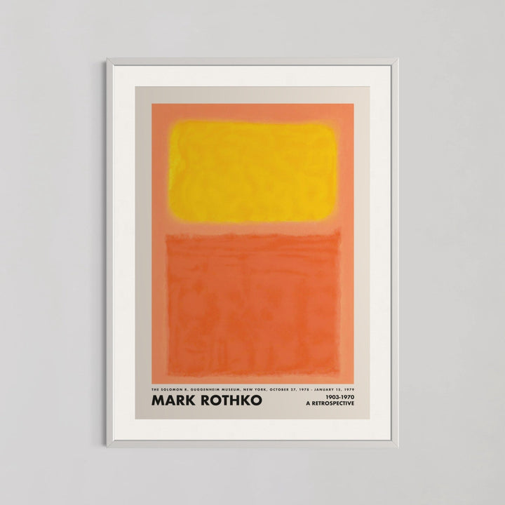 Orange and Yellow Abstract II Wall Art by Mark Rothko - Style My Wall
