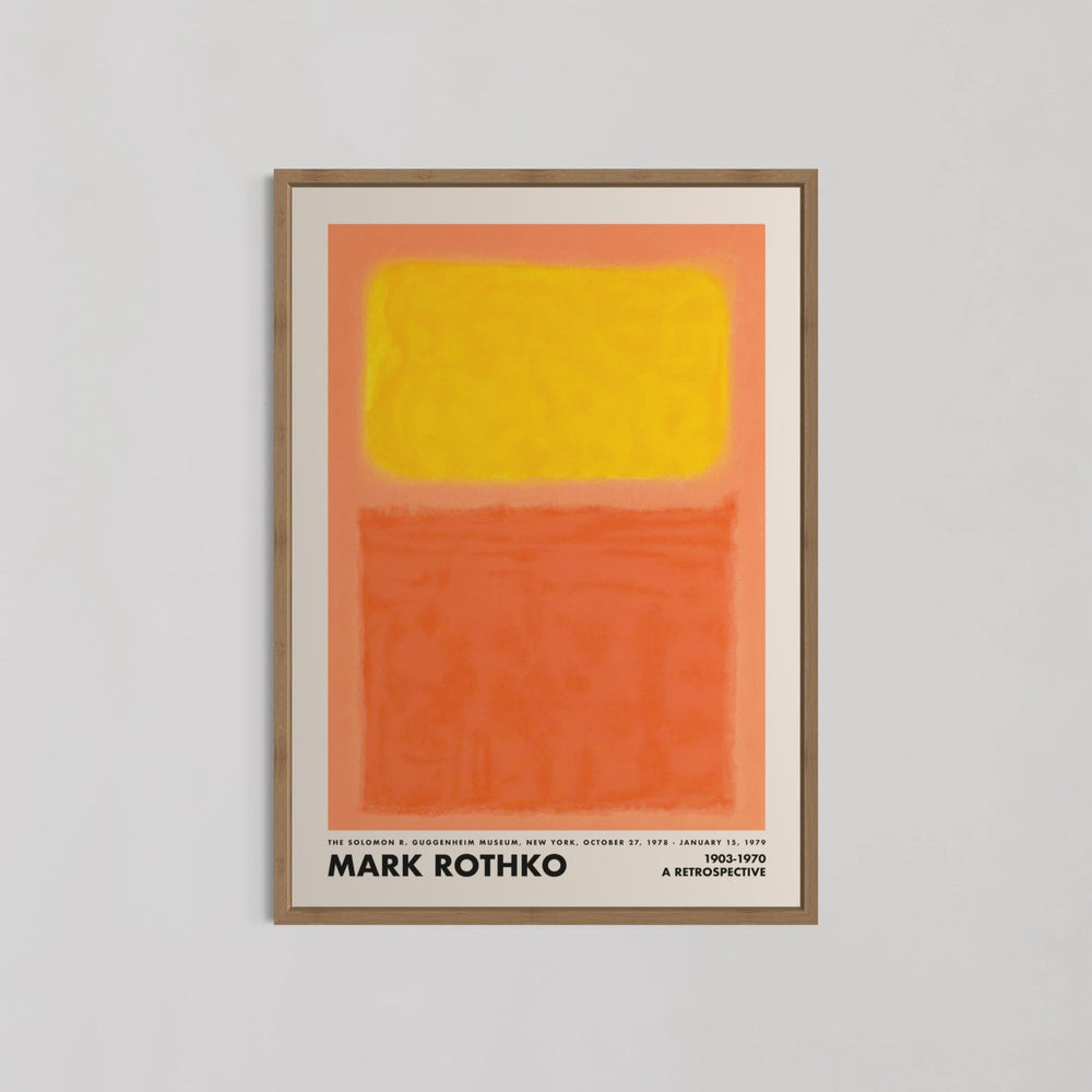 Orange and Yellow Abstract II Wall Art by Mark Rothko - Style My Wall