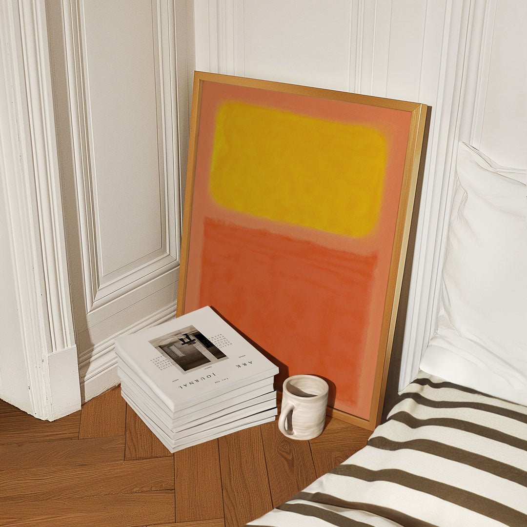 Orange and Yellow Abstract Wall Art by Mark Rothko - Style My Wall