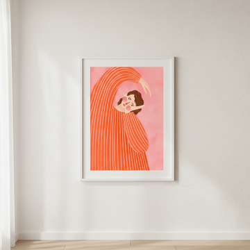Orange Dress by Bea Muller wall - art - picture - poster