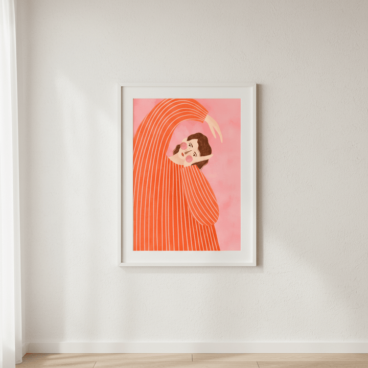 Orange Dress by Bea Muller wall - art - picture - poster