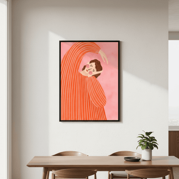 Orange Dress by Bea Muller wall - art - picture - poster