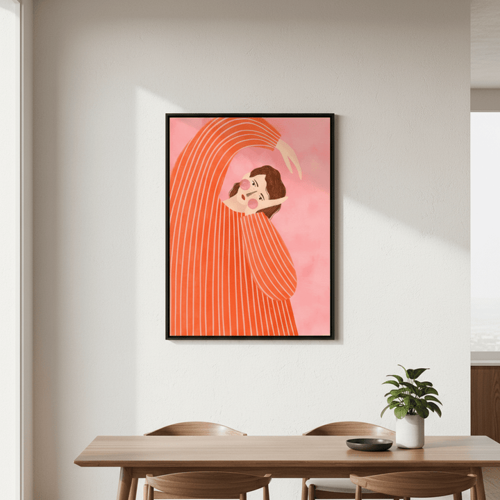 Orange Dress by Bea Muller wall - art - picture - poster