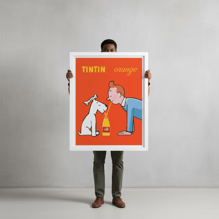 Orange Soda TinTin Wall Art Portrait Vintage Print wall - art - picture - poster