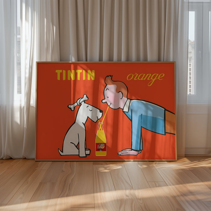 Orange Soda TinTin | Art & Canvas Print