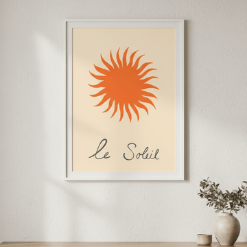 Orange Soleil by Ivy Green Illustrations wall - art - picture - poster