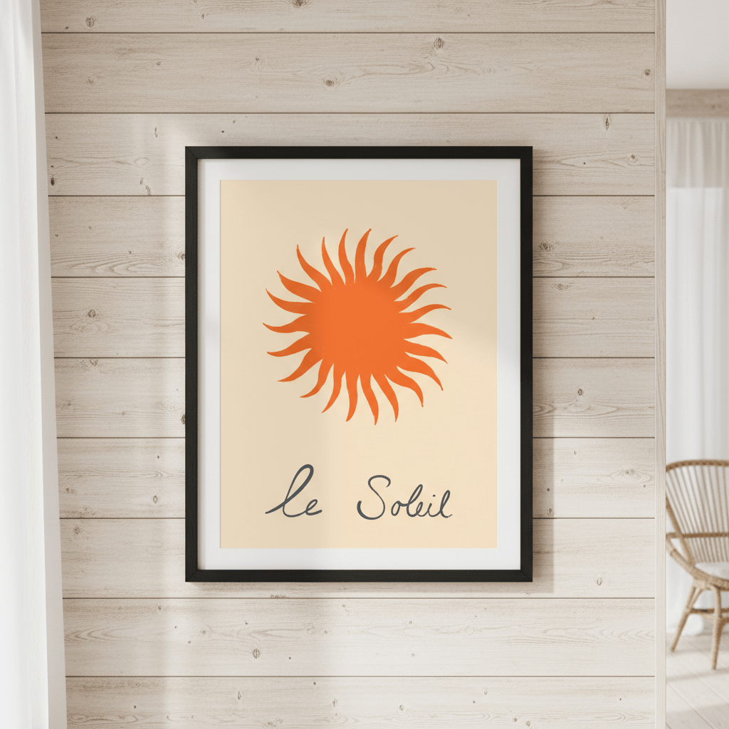 Orange Soleil by Ivy Green Illustrations wall - art - picture - poster
