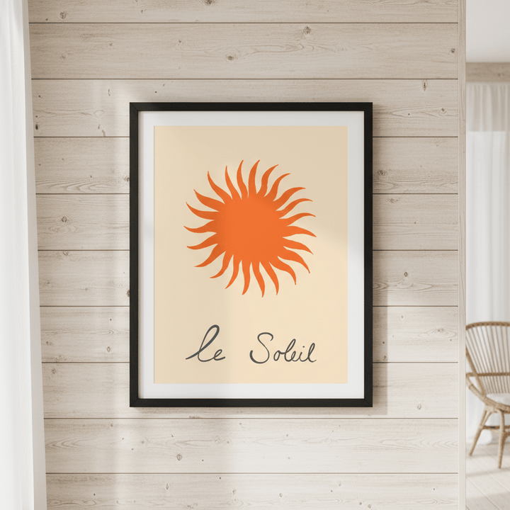 Orange Soleil by Ivy Green Illustrations wall - art - picture - poster