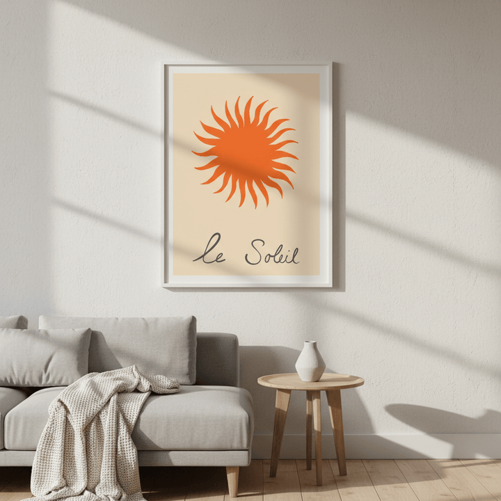Orange Soleil by Ivy Green Illustrations wall - art - picture - poster