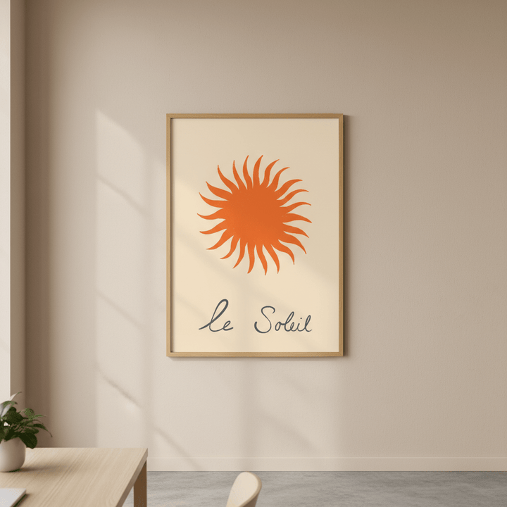 Orange Soleil by Ivy Green Illustrations wall - art - picture - poster