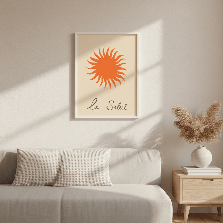 Orange Soleil by Ivy Green Illustrations wall - art - picture - poster