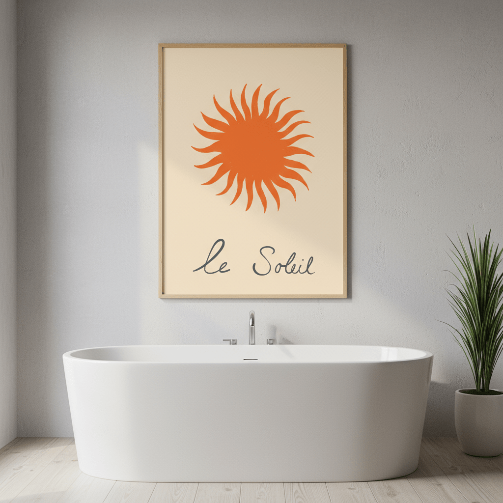 Orange Soleil by Ivy Green Illustrations wall - art - picture - poster