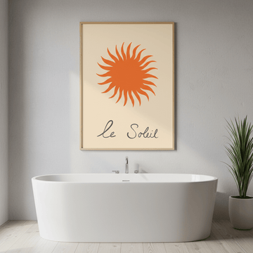 Orange Soleil by Ivy Green Illustrations wall - art - picture - poster