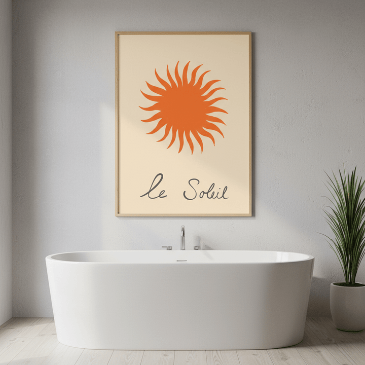 Orange Soleil by Ivy Green Illustrations wall - art - picture - poster