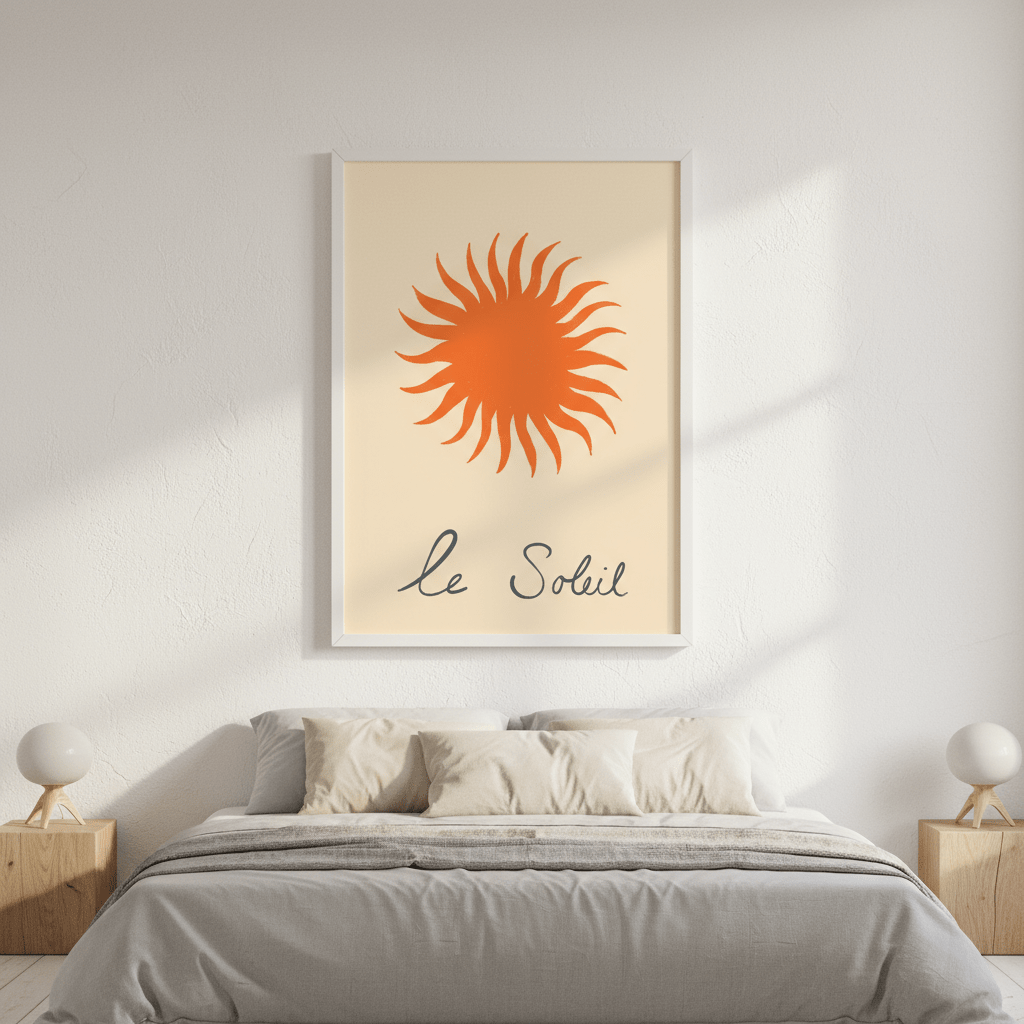Orange Soleil by Ivy Green Illustrations wall - art - picture - poster