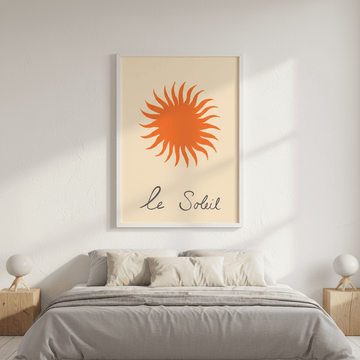 Orange Soleil by Ivy Green Illustrations wall - art - picture - poster