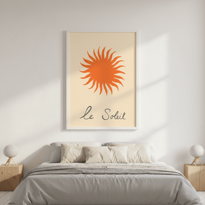 Orange Soleil by Ivy Green Illustrations wall - art - picture - poster