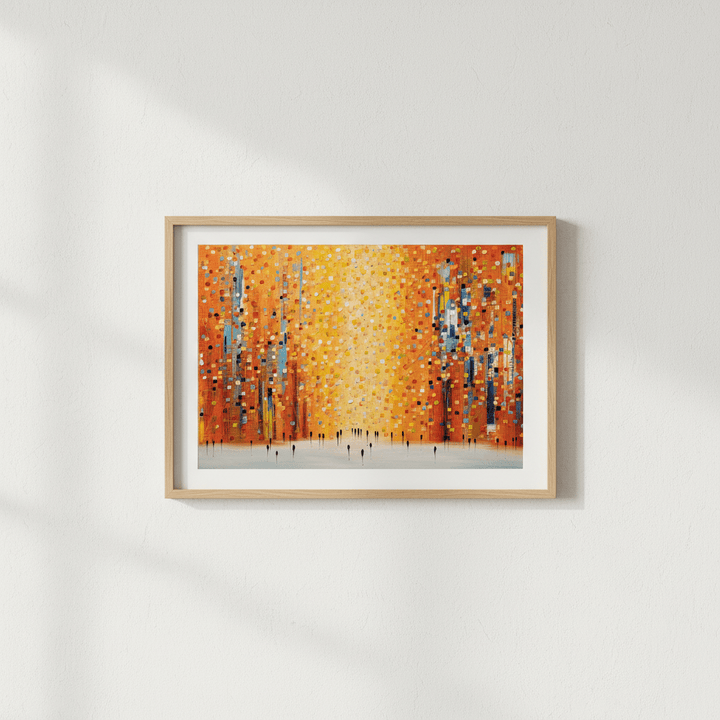 Orange Sunset Stroll by Ekaterina Ermilkina wall - art - picture - poster