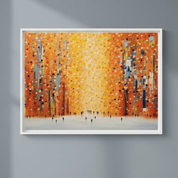 Orange Sunset Stroll by Ekaterina Ermilkina wall - art - picture - poster