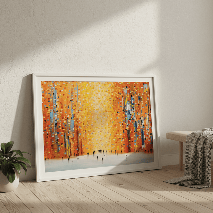 Orange Sunset Stroll by Ekaterina Ermilkina wall - art - picture - poster