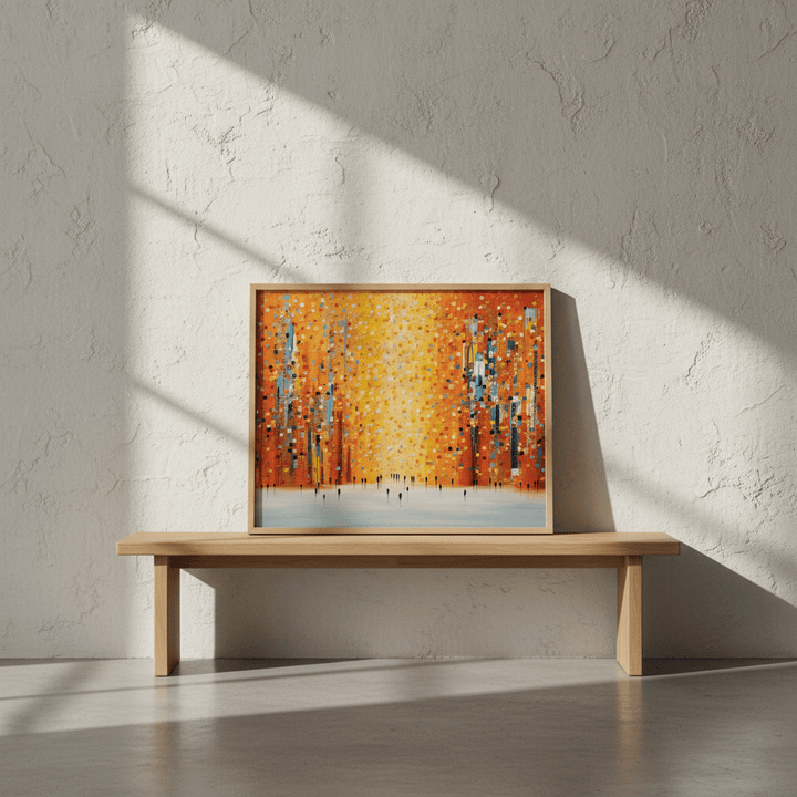 Orange Sunset Stroll by Ekaterina Ermilkina wall - art - picture - poster